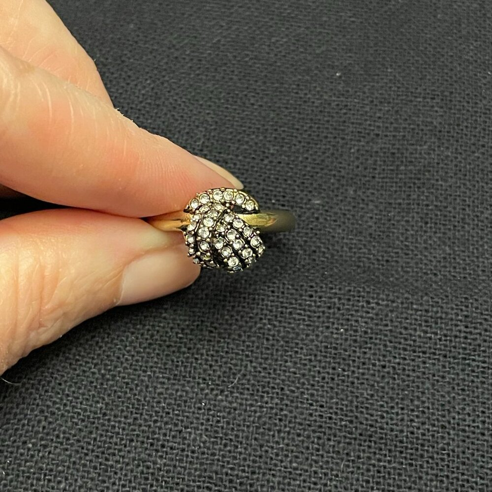 J. Crew Crystal Knot Ring